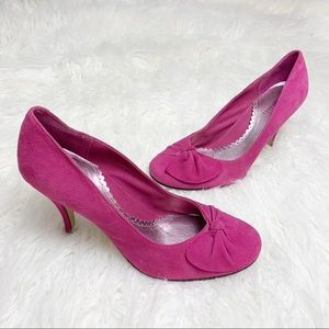 Seychelles pink suede heels